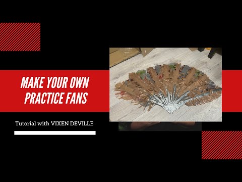 Make Your Own Practice Feather Fans - Tutorial