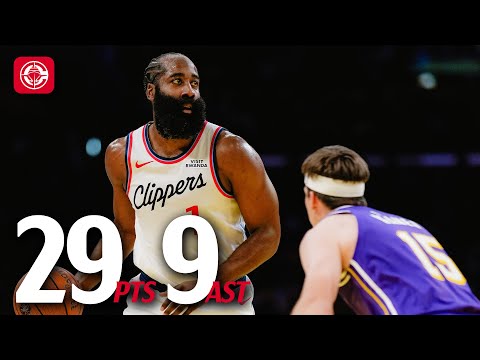 James Harden with 29 PTS vs Lakers