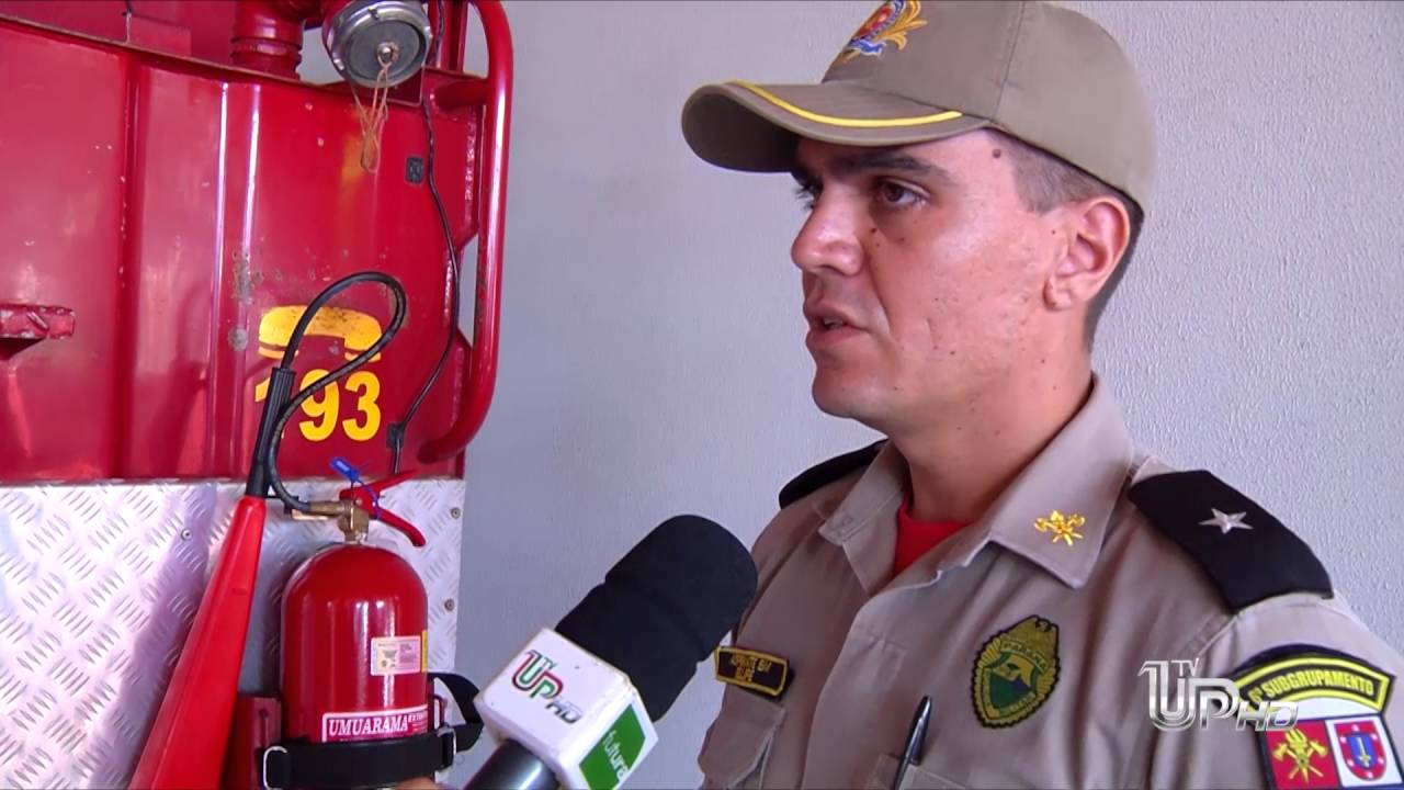 Veja a forma correta de uso do extintor de incêndio.