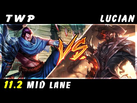 TheWanderingPro - Yasuo vs Lucian MID Patch 11.2 - Yasuo Gameplay
