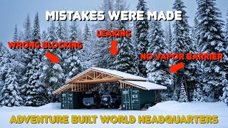 5 MISTAKES I Made while Building a Budget DIY Container Shop | Adventure Built World HQ