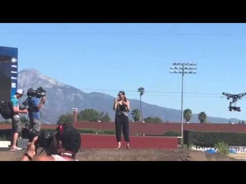 Terry Dexter performing the National Anthem