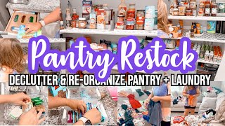 DECLUTTER + Pantry RESTOCK - CLEAN WITH ME | CLEANING MOTIVATION | HAPPY HOMEMAKING