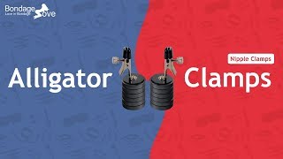 BondageLove BDSM Toys - Alligator Nipple Clamps With Magnet