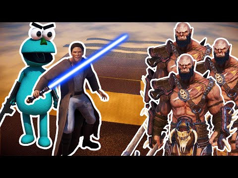 23 MILLION ORCS vs 80,000 JEDI KNIGHTS + 1,000 EVIL PUPPETS | UEBS 2