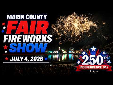 Marin County Fair Fireworks Show - July 4, 2026