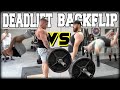 Insane Deadlift Backflip Competition | Rep For Rep