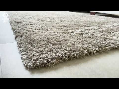thumbnail video image 2 of Alfombra Creativa Hogar Shany Shag Beige 1.60 x 2.30 m, 2 of 5