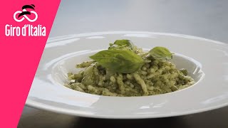 Il Giro d'Italia in Liguria con le trofie al pesto