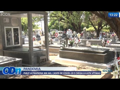 Piauí registra mais de 300 mil casos de Covid-19 e contabiliza mais de 6.650 vítimas 08 07 2021