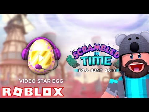 Giving Eggmin And Video Star Egg 2019 Roblox Egg Hunt Scrambled In - roblox egg hunt 2019