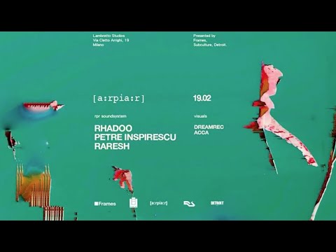 Raresh Rhadoo Petre Inspirescu RPR soundsystem visuals Dreamrec & Acca@Lambretto Studios Milano 2016