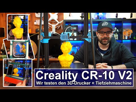 [Creality CR-10 V2] Wir testen diesen 3D-Drucker + Tiefziehmaschine [Review][4K]