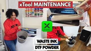 XTOOL Maintenance | How to Empty The Waste Ink Tank & Dump Dirty DTF Powder