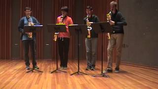 Golliwog's Cakewalk - Fourtissimo Sax Quartet