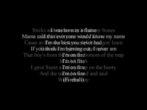 Pitbull Ft  John Ryan   Fireball LYRICS HD