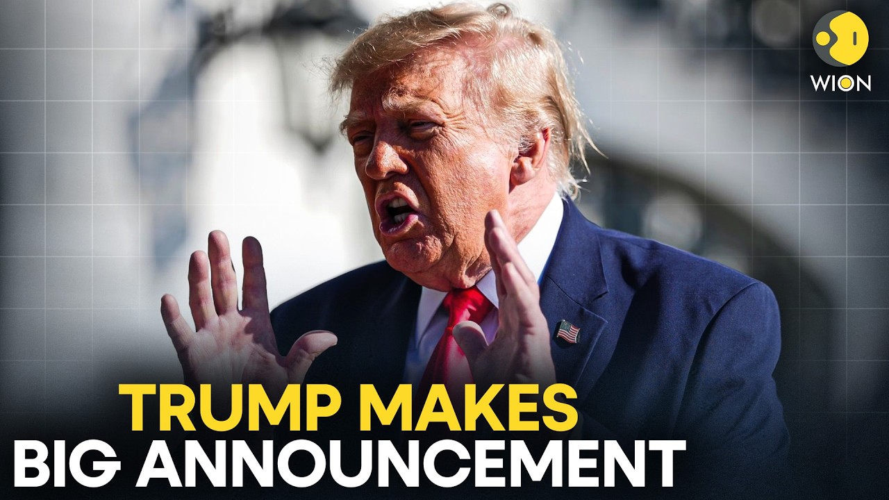 Trump LIVE: US President Donald Trump Makes BIG Announcement While Departing the White House | WION