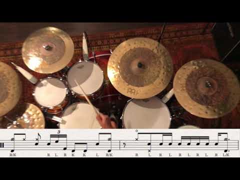 60 Second Drum Lesson | 2 bar fill with brought forward cymbal