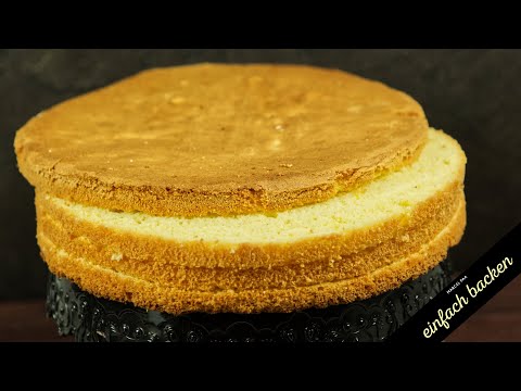 Basic sponge cake recipe for cream cakes