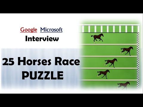 Difficult Puzzle || 25 Horses Race || Asked in Google and Microsoft Interviews