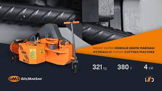 GÖÇMAKSAN | GMS H 45S İNŞAAT DEMİRİ HİDROLİK KESME MAKİNASI - HydraulI