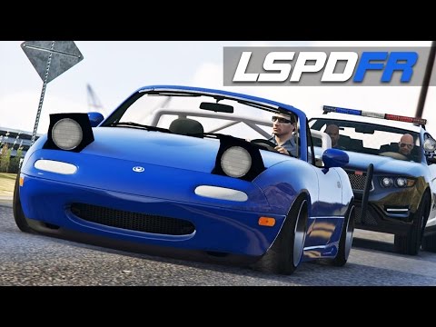 LSPDFR E127 - Stanced Miata MX-5 | Police Chase Me