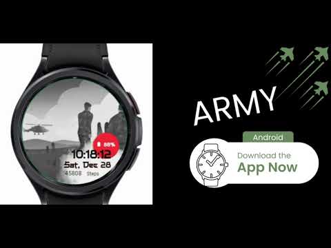 Animated Army Watch Face