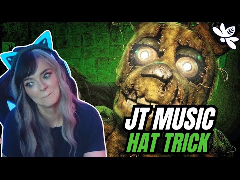Reacting to FNAF 3 RAP by JT Music - "Hat Trick" | Girl react