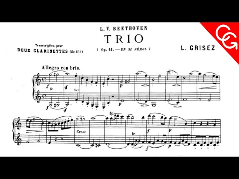 BEETHOVEN/GRISEZ  Trio op.11 Corrado Giuffredi & Iván Villar Sanz clarinets