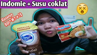 Download lagu 🔵Eksperimen Tergokil INDOMIE   SUSU COKLAT (Rasanya enak???) || Nisa channel mp3