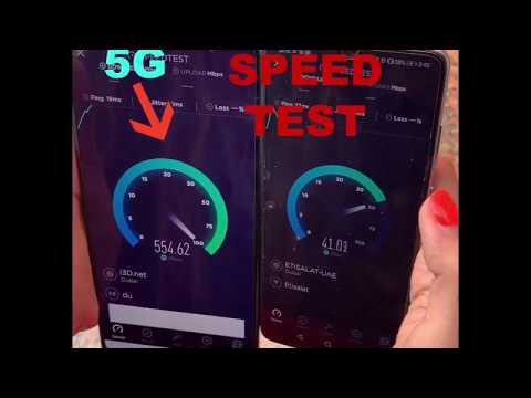 Huawei Mate 20X 5G Speed Test And Comparing With 4G