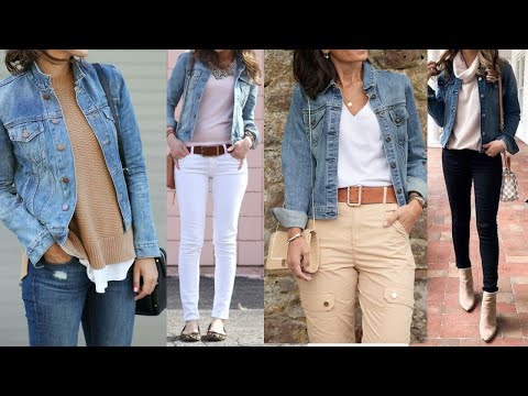 CHAQUETAS JEANS COMBINACIONES LOOKS Y OUTFITS CON CHAQUETA MEZCLILLA COMBINAR CHAQUETA TEJANA DENIM