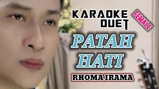 Download lagu PATAH HATI Karaoke duet | Noer H. | Nada Cewek  @karaokerumahanS  mp3