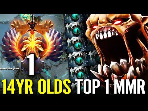 WTF 14 Year Olds Kid TOP 1 MMR! 1 Solo 4 Naix Skadi 75% Slow Imba Lifestealer Dota 2 Pro Carry Guide