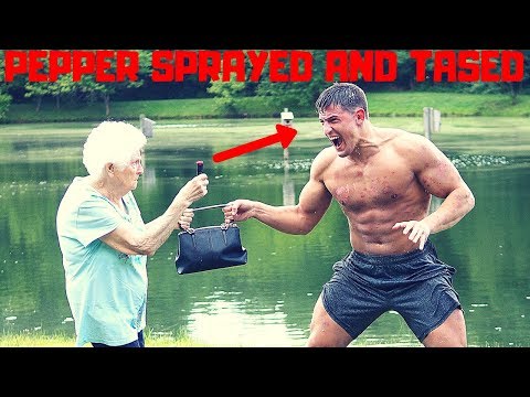 Funny video commercials - Old Grandma Doing Self Defense