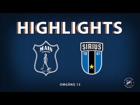 Highlights - Mullsjö AIS - IK Sirius IBK - Omgång 13