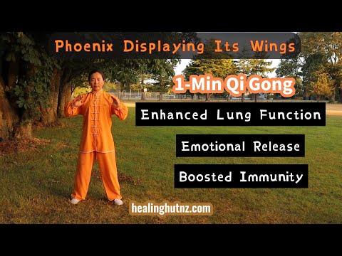 Boost Immunity & Enhance Vitality: 1-Min Qi Gong - Phoenix Displaying Its Wings | The Healing Hut
