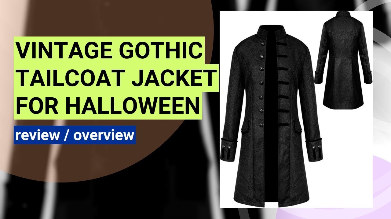 Review: Men's Vintage Gothic Victorian Tailcoat for Halloween