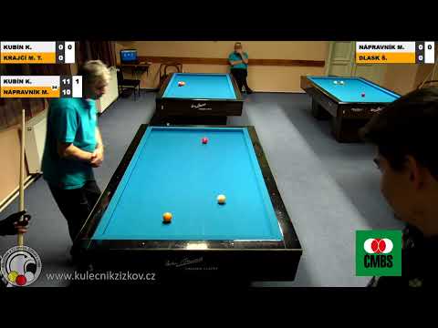 Czech National Championship juniors - 3-cushion MT Kryštof Kubín v Matěj Nápravník