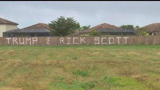 Anti-Trump, anti-Scott vandals target Fort Myers neighborhood