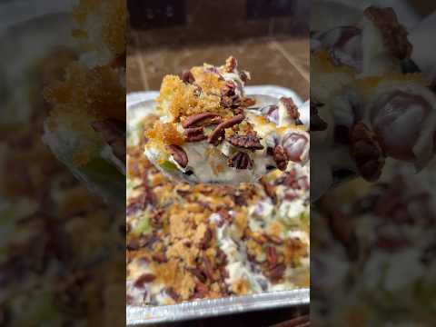 Easy Grape Salad is perfect for your next pot luck or get together! #easyrecipe #grapesalad