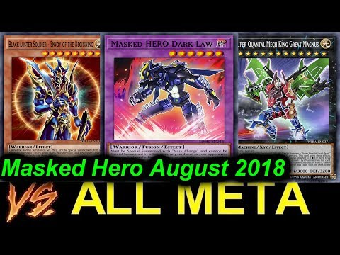 【YGOPRO】MASKED HERO VS ALL META **going 2nd everytime** august 2018