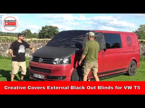 DuB-EnG: Creative Covers External Black Out Blind for VW T5 Camper Van Unoxing Fitting and Review