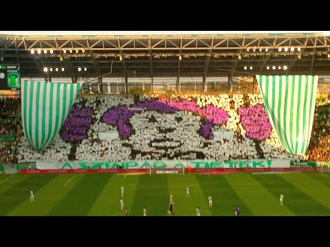 Ferencváros - Újpest koreográfia