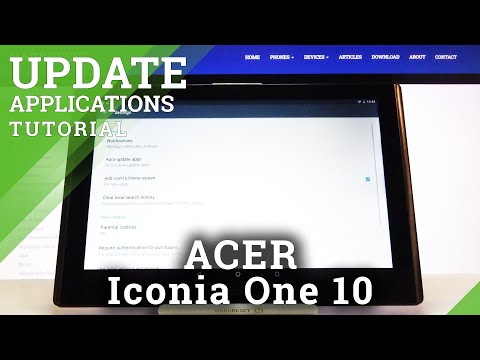 How to Auto Update Apps on ACER Iconia One 10 – Allow Auto Update Apps