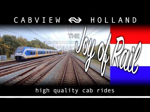 Train off the track?? Hoofddorp - Amsterdam CABVIEW HOLLAND SLT 5nov 2019
