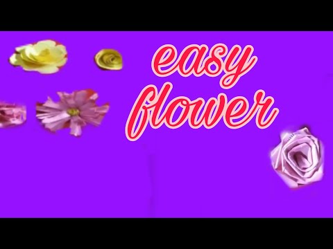5 super easy flowers with paper......