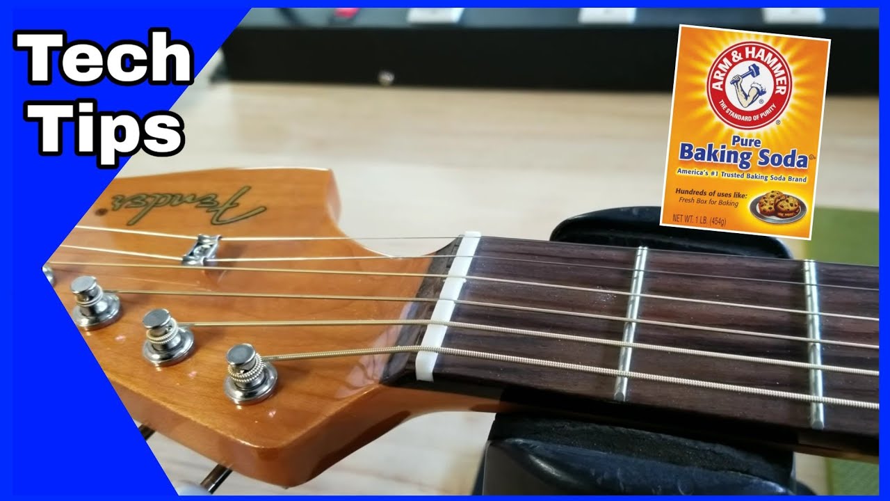 How To Fix A Guitar Nut With Baking Soda. Sharpen My Axe - YouTube