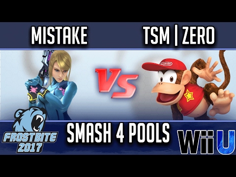 Frostbite 2017 SMASH 4 POOLS - Mistake (Zero Suit Samus) vs TSM | ZeRo (Diddy Kong)
