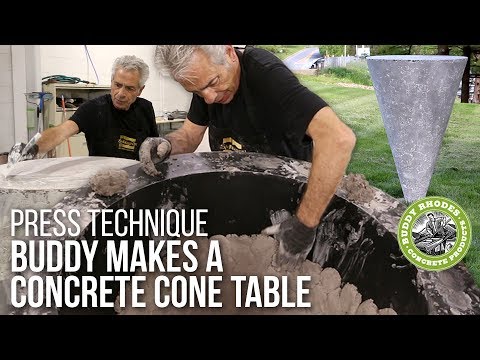 Making a Concrete Cone Table with Buddy Rhodes - Advanced Press Technique